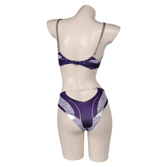 Baldur's Gate Shadowheart Adult Cosplay Costume 2 Pics/Set Purple Swimsuit Outfit Halloween Carnival Suit