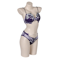 Baldur's Gate Shadowheart Adult Cosplay Costume 2 Pics/Set Purple Swimsuit Outfit Halloween Carnival Suit
