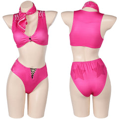 Barbie 2023 Doll Pink 3Pics/Set Swimsuit With Scarf Outfits Halloween Carnival Suit Original Design