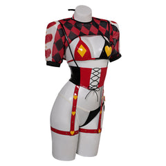 Sexy Red Plaid Lingerie For Women Cosplay Outfits Halloween Party Suit