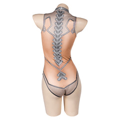 Stellar Blade Eve Women Sexy One Piece Printed Skin Swimsuit Cosplay Costume Outfits Halloween Carnival Suit