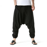 Summer 2024 Male Drawstring Loose Baggy Pants Cosplay Outfits Halloween Party Suit