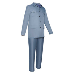 The Boy and the Heron Mahito Maki Blue Top Pants Set Cosplay Costume Outfits Halloween Carnival Suit