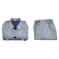 The Boy and the Heron Mahito Maki Blue Top Pants Set Cosplay Costume Outfits Halloween Carnival Suit