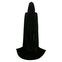 Thickened Gold Velvet Black Cosplay Hooded Cloak Halloween Costume Accessories Props