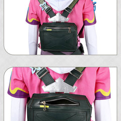 Valorant Clove Cosplay Backpack Crossbody PU Leather Bags Student School Bag Travel Backpack