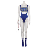 Weird Science Lisa Blue Bodysuit Sportswear 5 Piece Set Cosplay Outfits Halloween Party Suit