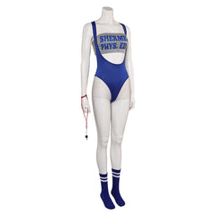Weird Science Lisa Blue Bodysuit Sportswear 5 Piece Set Cosplay Outfits Halloween Party Suit