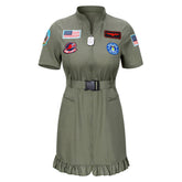 Women Space Dress Astronaut Suit Cosplay Costume Halloween Party Suit