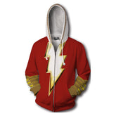 Shazam! Adult Cosplay Costume 3D Printed Hoodie Casual Streetwear Pullover
