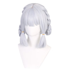 Genshin Impact Kamisato Ayaka Cosplay Wig Heat Resistant Synthetic Hair Carnival Halloween Party Props