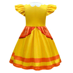 Peach The Super Mario Bros Cosplay Costume Kids Girls Dress Outfits Halloween Carnival Party Disguise Suit
