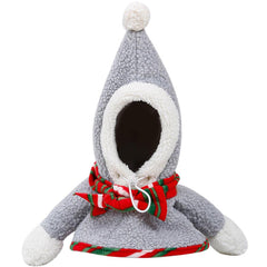 Funny Pet Snowman Transformation Costume Christmas Dog Cat Clothes Hooded Costume Cosplay Dress Up Coat - INSWEAR