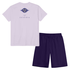 Genshin Impact Raiden Shogun Raiden Ei Cosplay T-shirt Shorts Sets Cosplay Costume Kids Outfits Halloween Carnival Party Suit