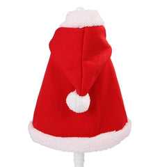 Pet Christmas Santa Cloak Cape Soft Classic Cute Pet Dress Outfit Fun Cloak New Year Pet Costume Cloak - INSWEAR