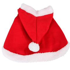Pet Christmas Santa Cloak Cape Soft Classic Cute Pet Dress Outfit Fun Cloak New Year Pet Costume Cloak - INSWEAR