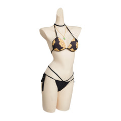 Women My Dress-Up Darling Kitagawa Marin Cosplay Two Piece Bikini Beach Swimsuit Halter Neck Swimwear Bathing Suit - INSWEAR