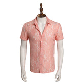 Adult Men Elvis 2022 Shirts Elvis Presley Cosplay Costume Summer Short Sleeve Casual Shirt - INSWEAR