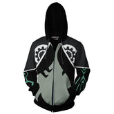 Unisex Twilight Princess Hoodies The Legend of Zelda Zip Up 3D Print Jacket Sweatshirt - INSWEAR