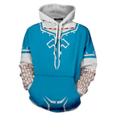 Unisex Link Hoodies The Legend of Zelda Breath of The Wild Pullover 3D Print Jacket Sweatshirt - INSWEAR