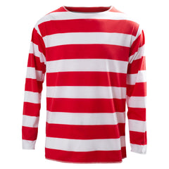 Where‘s Waldo Waldo and Friends Shirt Halloween Cosplay Costume Fancy Carnival Outfits - INSWEAR