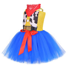 Toy Story 4 Jessie Bubble Dress Halloween Cosplay Costume Kids Little Girls - INSWEAR