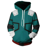 Boku No Hero Academia My Hero Academia Izuku Midoriya Hooded Jacket Sweatshirt - INSWEAR
