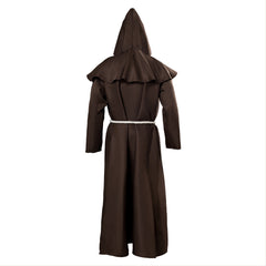 Medieval Monk Robe Priest Robe Cloak Jumpsuit Fancy Outfit Halloween Carnival Suit - INSWEAR
