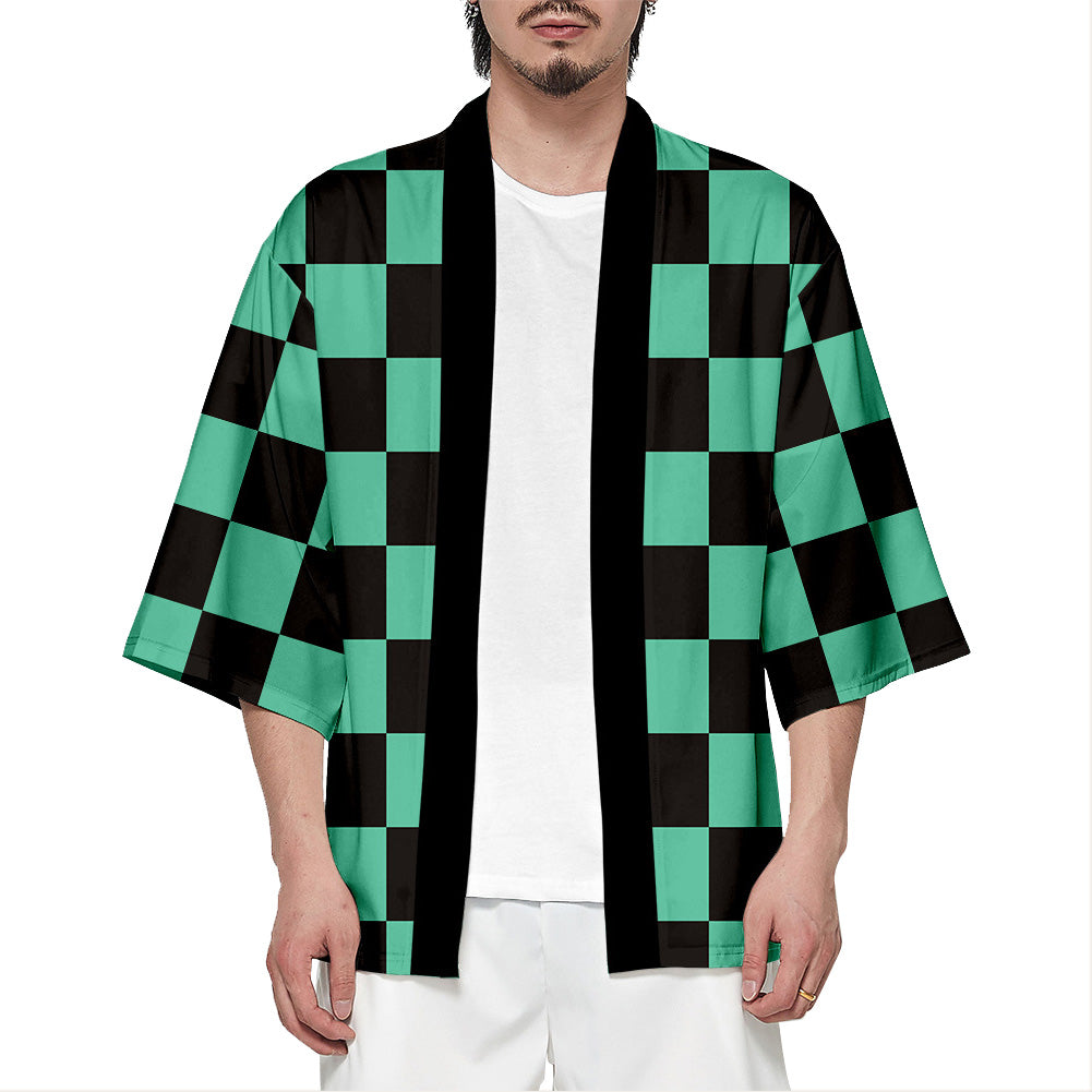 Demon Slayer Tanjiro Kamado 3D Printed Cape Halloween Carnival Suit - INSWEAR