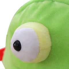 Plush Chameleon Hat Cap Costume Fuzzy Furry Animal Hats Party Photo Booth Props for Kids and Adults - INSWEAR