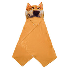 Animals Hooded Cloak Plush Wearable Blanket Cartoon Clothes Accessory Creative Gift - INSWEAR