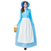 Women Pioneer Dress Colonial Prairie Costume Fancy Dress - INSWEAR