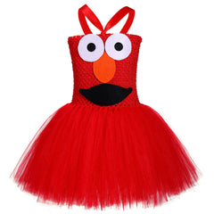 Girls Cookie Monster Dress Costume Halloween Party Tulle Tutu Dress Up - INSWEAR