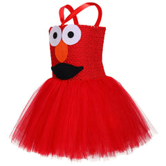Girls Cookie Monster Dress Costume Halloween Party Tulle Tutu Dress Up - INSWEAR