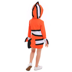 Kids Halloween Ocean Theme Party Clown Fish Nemo Cosplay Matching Outfits - INSWEAR