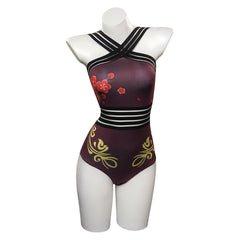Genshin Impact HUTAO Cosplay Costume Jumpsuit One Piece Swimwears Halloween Carnival Suit