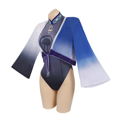 Genshin Impact Scaramouche Cosplay Coatume Jumpsuit Cloak Swimwears Halloween Carnival Suit