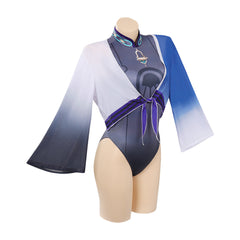 Genshin Impact Scaramouche Cosplay Coatume Jumpsuit Cloak Swimwears Halloween Carnival Suit