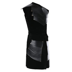 Adult Men Halloween Sleeveless Side Straps Round Neck Stitching Medieval Coat Carnival Cosplay Costumes - INSWEAR