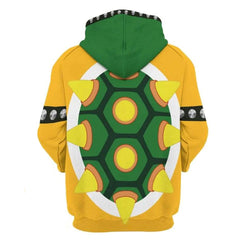 Super Mario Bros Bowser Cosplay Hoodie Printed Hooded Sweatshirt Men Women Casual Pullover Streetwear
