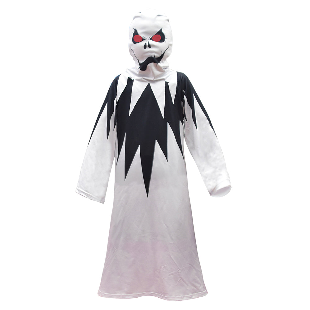 Kids Halloween Costume Skull Skeleton Ghost Cosplay Costumes Carnival Masquerade Dress Robes - INSWEAR
