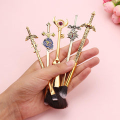5pcs The Legend of Zelda Makeup Brushes Set Eye Shadow Foundation Eyebrow Lip Brush Makeup Brushes Tool - INSWEAR