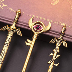 5pcs The Legend of Zelda Makeup Brushes Set Eye Shadow Foundation Eyebrow Lip Brush Makeup Brushes Tool - INSWEAR