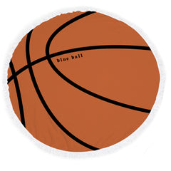 Sport Themed Round Beach Throw Cover Up with Tassels - INSWEAR