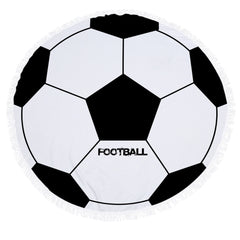 Sport Themed Round Beach Throw Cover Up with Tassels - INSWEAR