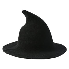 Women Wool Sharp Pointed Witch Hat for Halloween Christmas Costume Party - INSWEAR