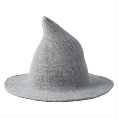 Women Wool Sharp Pointed Witch Hat for Halloween Christmas Costume Party - INSWEAR