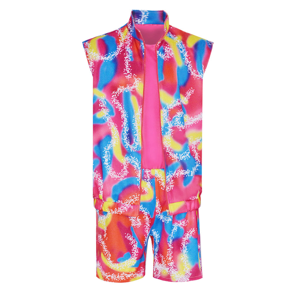 Ken Cosplay Costume Retro Sprotwear Outfit Halloween Carnival Party Disguise Suit
