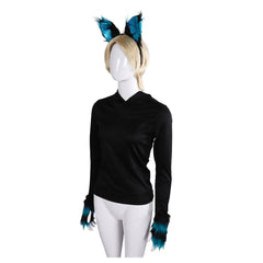 Fox Cosplay Costume Prop Gloves Headband Tail Dress Halloween Carnival Accessories - INSWEAR