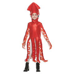 Kids Children Squid Cosplay Costume Perfomace Costume Outfits Halloween Carnival Suit - INSWEAR